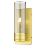 Boreas Wall Sconce - Satin Gold / Smoke
