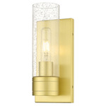 Boreas Wall Sconce - Satin Gold / Clear Seedy
