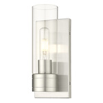 Boreas Wall Sconce - Satin Nickel / Clear