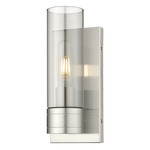 Boreas Wall Sconce - Satin Nickel / Smoke
