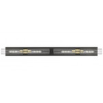 Boreas Bathroom Vanity Light - Black Antique Brass / Clear Seedy