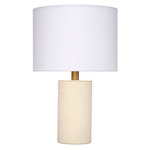 Roman Table Lamp - Cream / White