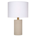 Roman Table Lamp - Grey / White