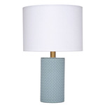 Roman Table Lamp - Blue / White