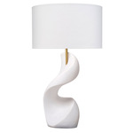 Cobra Table Lamp - White / White