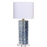 Small Flurry Table Lamp - Blue / White