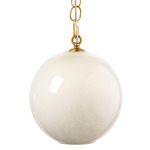 Camber Pendant - Antique Brass / Taupe Glass