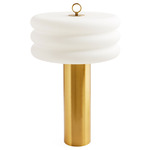Alphaville Table Lamp - Brass / Milk