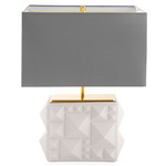 Charade Studded Table Lamp - Grey