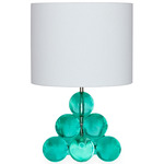Globo Pyramid Table Lamp - Green / White