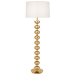 Hollywood Floor Lamp - Polished Brass / Oyster Linen