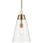 Marsailli Pendant - Champagne Bronze / Clear
