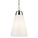 Marsailli Pendant - Polished Nickel / Opal