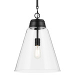 Marsailli Pendant - Black / Clear