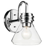 Farum Wall Sconce - Chrome / Clear