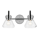 Farum Bathroom Vanity Light - Chrome / Clear