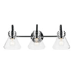 Farum Bathroom Vanity Light - Chrome / Clear
