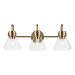 Farum Bathroom Vanity Light - Champagne Bronze / Clear