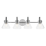 Farum Bathroom Vanity Light - Chrome / Clear