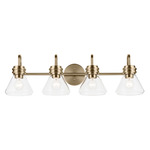 Farum Bathroom Vanity Light - Champagne Bronze / Clear