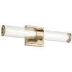 Laurene Fluted Bathroom Vanity Light - Champagne Bronze