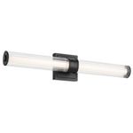 Laurene Fluted Bathroom Vanity Light - Black