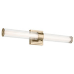Laurene Fluted Bathroom Vanity Light - Champagne Bronze