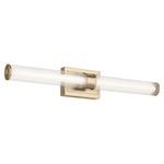 Laurene Fluted Bathroom Vanity Light - Champagne Bronze