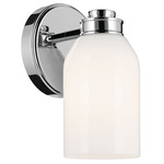 Shae Wall Sconce - Chrome / Opal