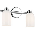 Shae Bathroom Vanity Light - Chrome / Opal