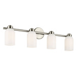 Shae Bathroom Vanity Light - Brushed Nickel / Opal