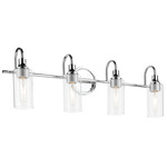 Kavi Bathroom Vanity Light - Chrome / Clear