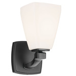 Marant Wall Sconce - Black / Opal
