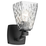 Marant Wall Sconce - Black / Clear Water