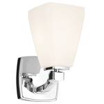 Marant Wall Sconce - Chrome / Opal