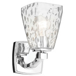 Marant Wall Sconce - Chrome / Clear Water
