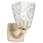 Marant Wall Sconce - Champagne Bronze / Clear Water