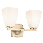 Marant Bathroom Vanity Light - Champagne Bronze / Opal