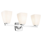 Marant Bathroom Vanity Light - Chrome / Opal
