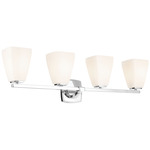 Marant Bathroom Vanity Light - Chrome / Opal
