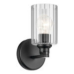 Gioe Wall Sconce - Black / Clear