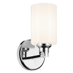 Gioe Wall Sconce - Chrome / Opal