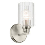 Gioe Wall Sconce - Brushed Nickel / Clear