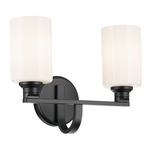 Gioe Bathroom Vanity Light - Black / Opal
