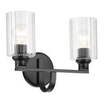 Gioe Bathroom Vanity Light - Black / Clear