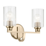 Gioe Bathroom Vanity Light - Champagne Bronze / Clear