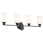 Gioe Bathroom Vanity Light - Black / Opal