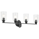 Gioe Bathroom Vanity Light - Black / Clear