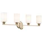 Gioe Bathroom Vanity Light - Champagne Bronze / Opal