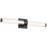 Laurene Bathroom Vanity Light - Black / Clear